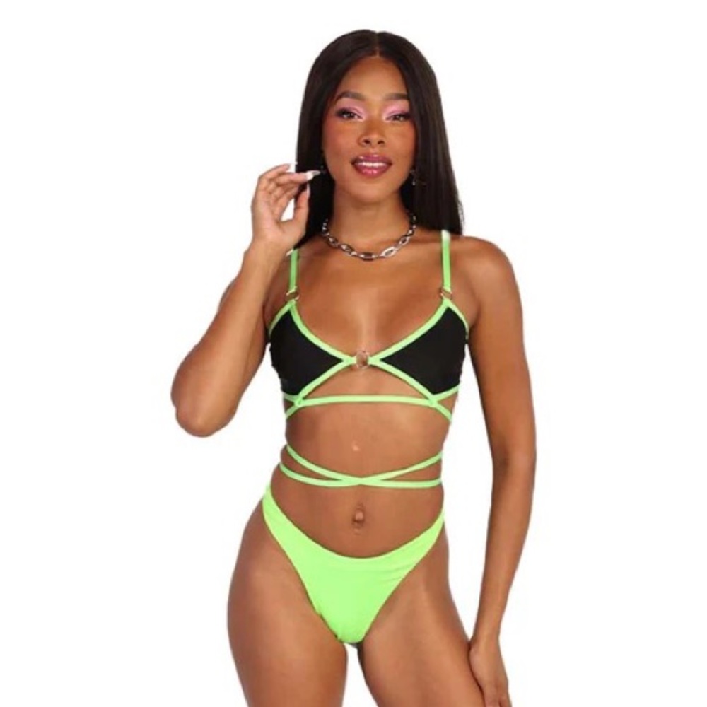IHeartRaves Neon Wrap Top